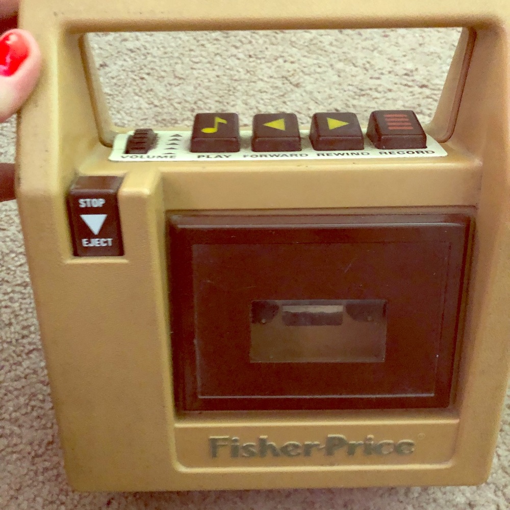 Vintage 1980’s FisherPrice cassette player works!